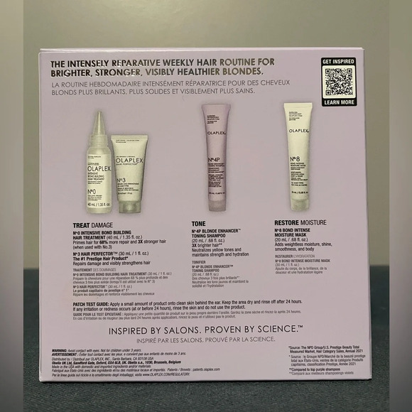 NEW - OLAPLEX Unbreakable Blondes kit-for blonde, gray or highlighted hair - Picture 2 of 5